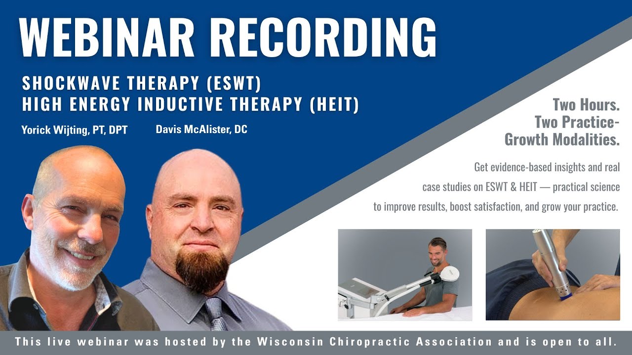 [WEBINAR] Shockwave & HEIT – Non-Invasive Therapies for Pain Relief and Recovery | WCA CE Webinar