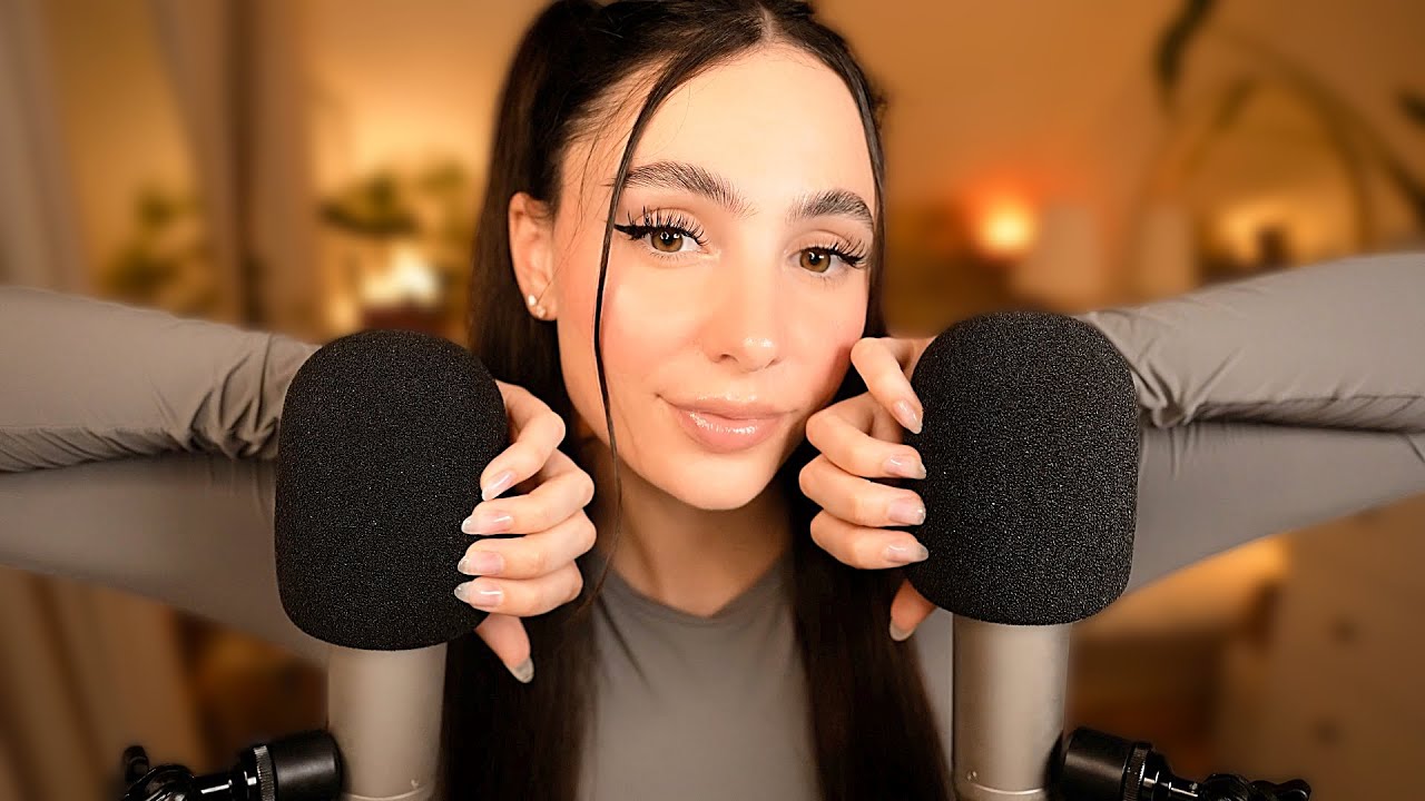 ASMR Чистое нежное царапание микрофона 🎙️💅🏼 Без разговоров 🤫