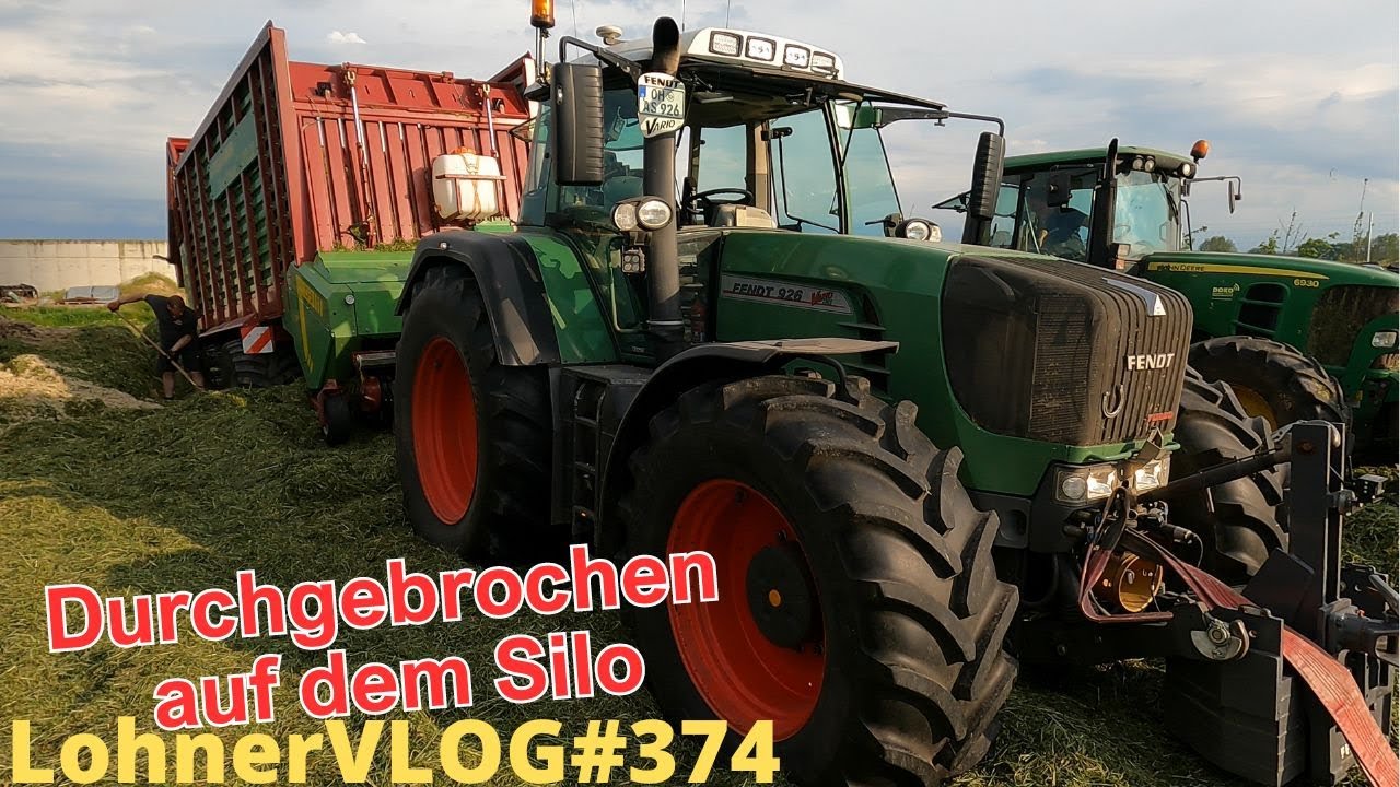 LohnerVLOG#374 Strautmann versunken auf dem Silo I Fendt, John Deere, New Holland und Maffi am Seil