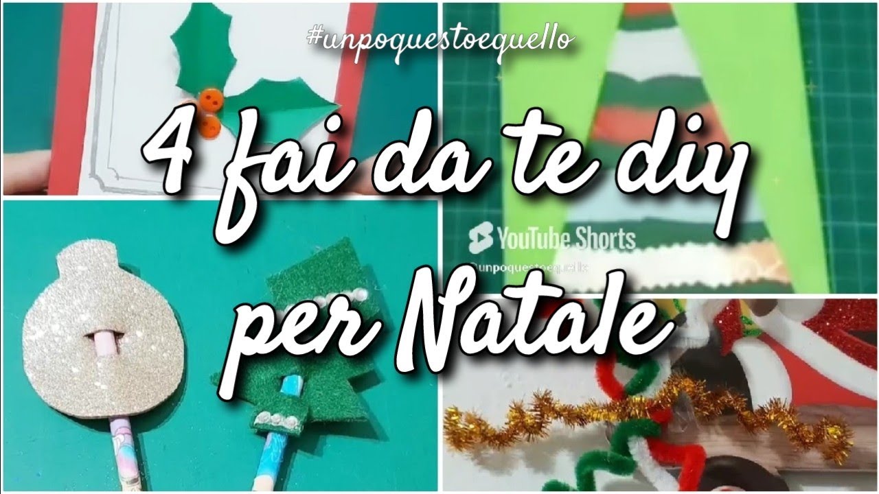 4 DIY PER NATALE 🎄 #craftideas #craft #howto
