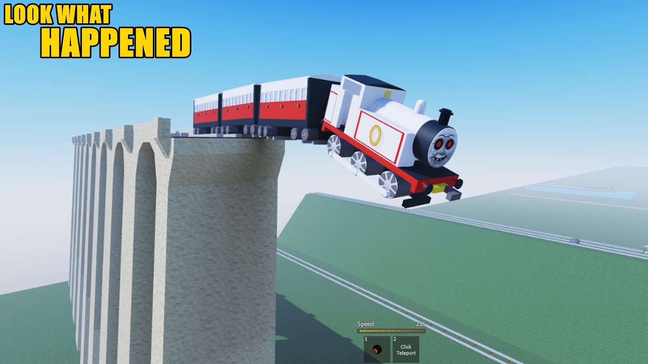 Timothy couldn’t stop and Thomas saw him crash off the broken bridge! 4