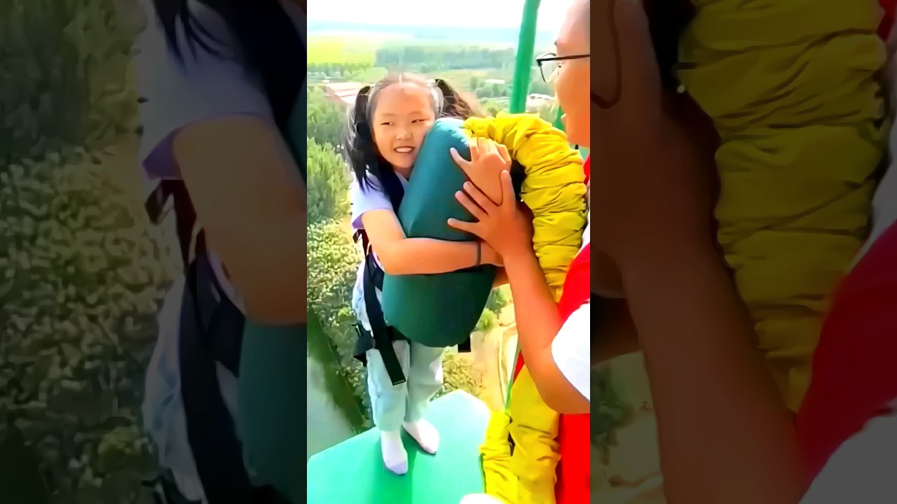 Kids Bungee Jumping | Bungee Jumping | bungy jump #ytshorts #shorts #trendingshorts