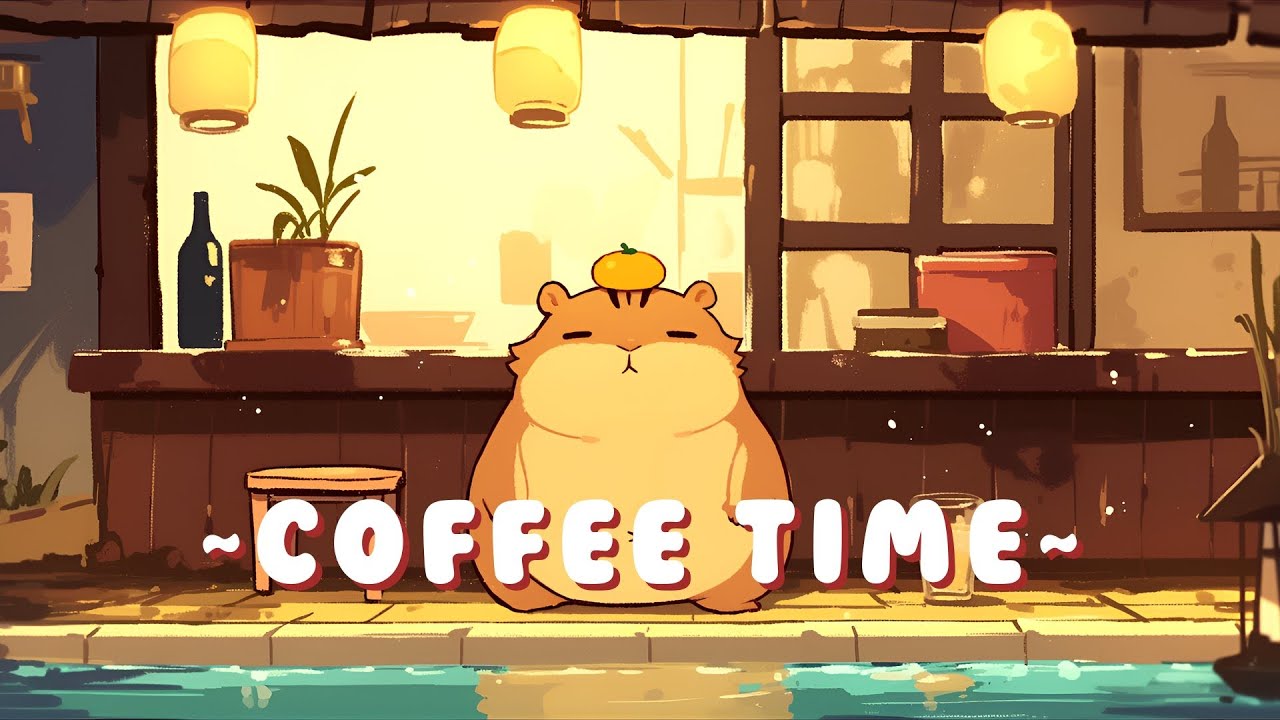 Capybara Chill Station - Chill Jazz Beats to Relax/Study ~ Sweet Dreams ~ 🦫 🌙 📖