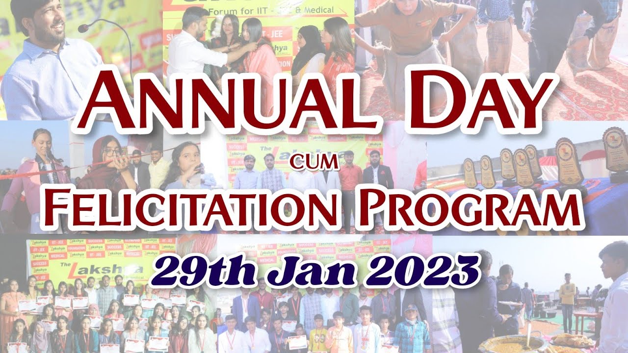 Annual Day Celebration 2023 | The Lakshya | Felicitation Program