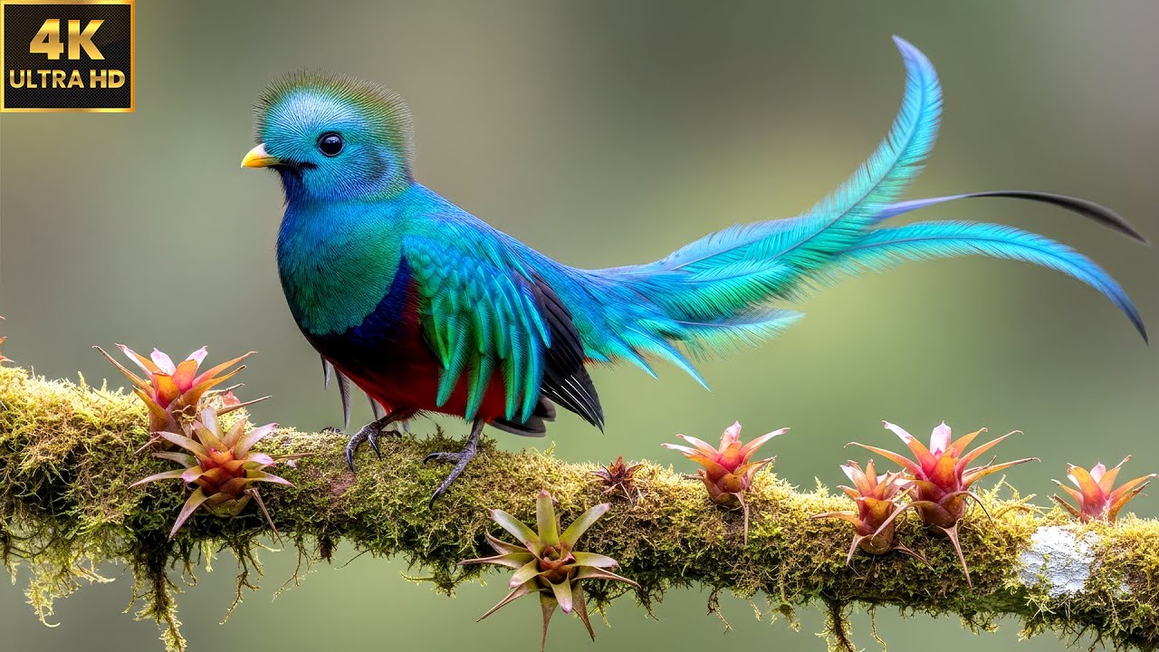 Strange & Beautiful Long Tail Birds – Ultra HD Wildlife Relaxation 4K