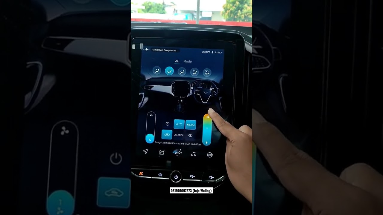 Tutorial Mengoperasikan AC Mobil Wuling Almaz RS Pro 2022 #shorts