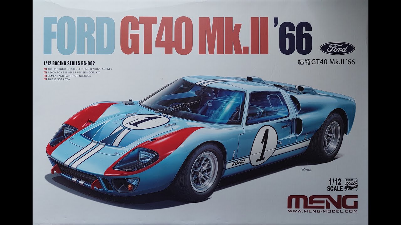 FORD GT40 Mk.II 66 MENG 1/12 Part-1