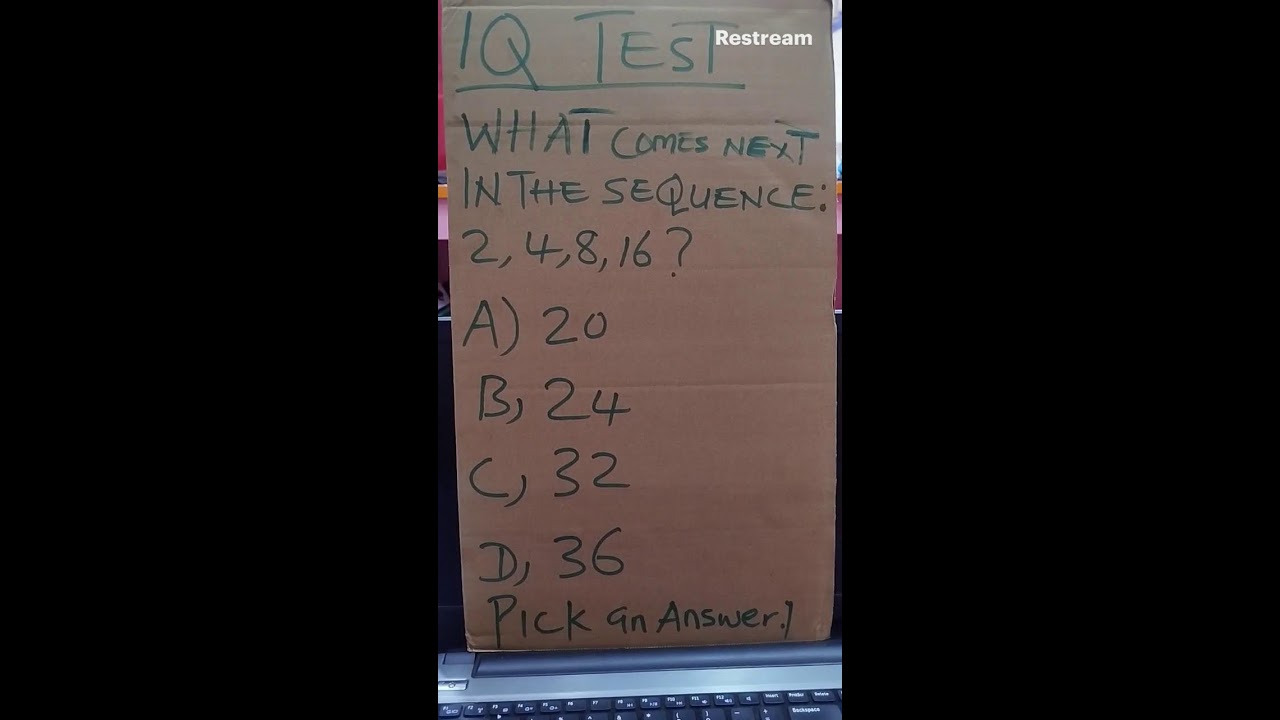 Live with Restream, March 03. IQ TEST question ❓ Puzzle games