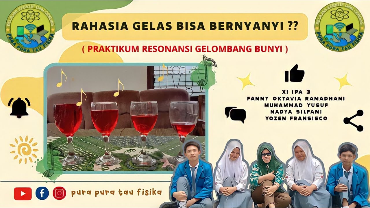 Praktikum dan Penerapan Resonansi Bunyi (Gelombang Bunyi) | Rahasia Gelas Kaca Bernyanyi??