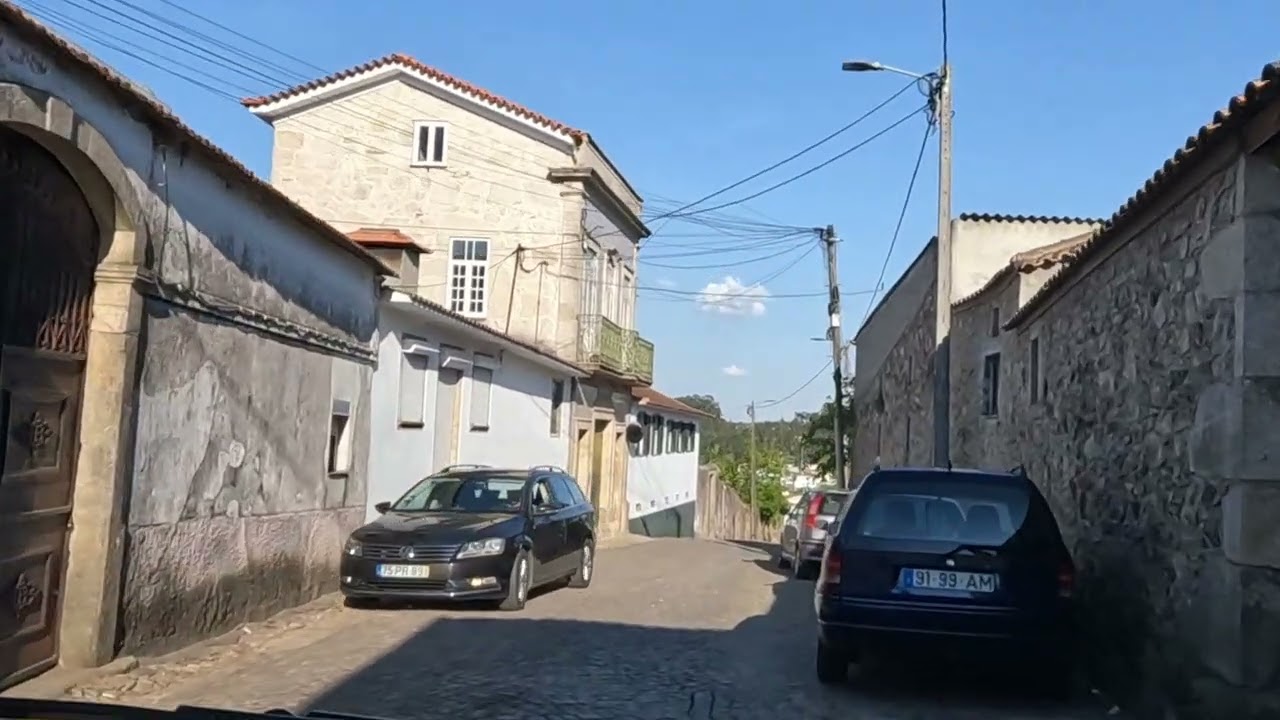 Dirigindo em Portugal. Conhecendo as Ruas de Uma Aldeia Portuguesa - Alvarelhos, Trofa, Porto