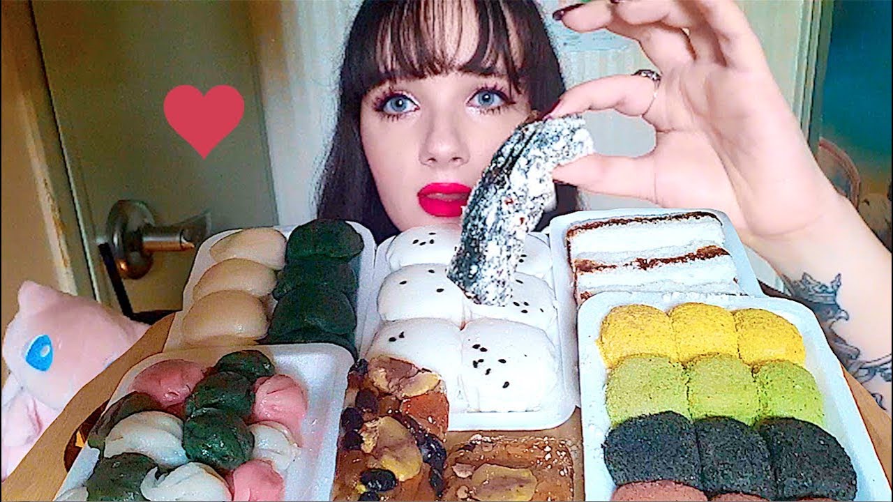 СУПЕР ЛИПКИЕ И ЖЕВАТЕЛЬНЫЕ КОРЕЙСКИЕ РИСОВЫЕ ХЛЕБЦЫ МУКБАН 🍡Тток Мукбан