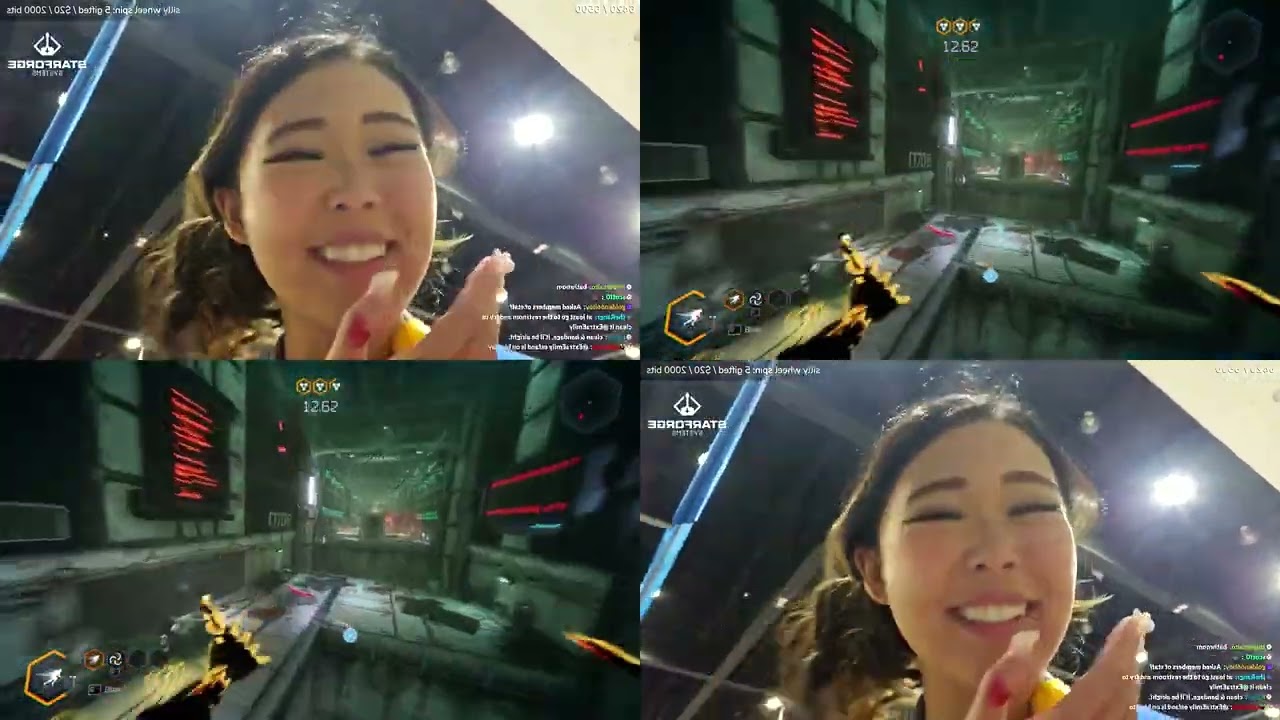 Emily takes a photo with a fan while bleeding