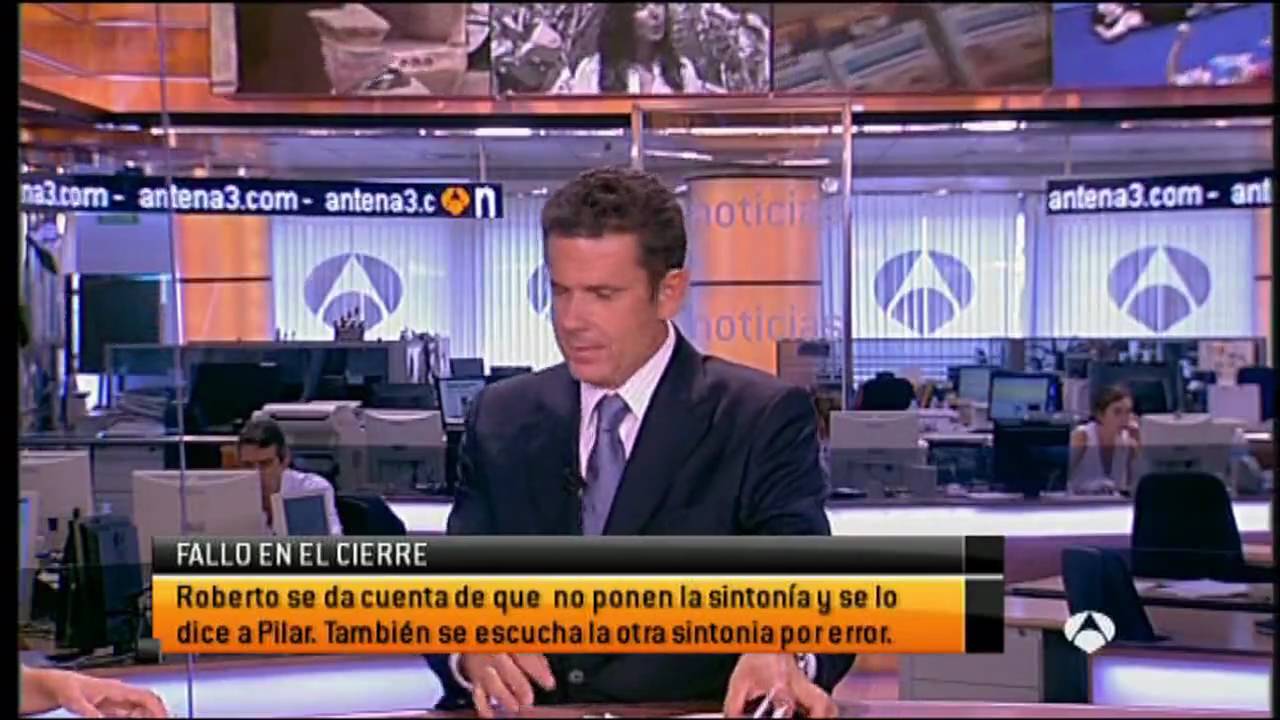 Fallo en el cierre de antena 3 noticias