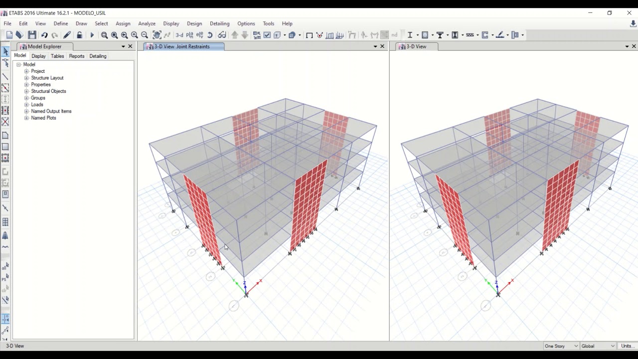 MESH Y LABELING EN MUROS EN ETABS