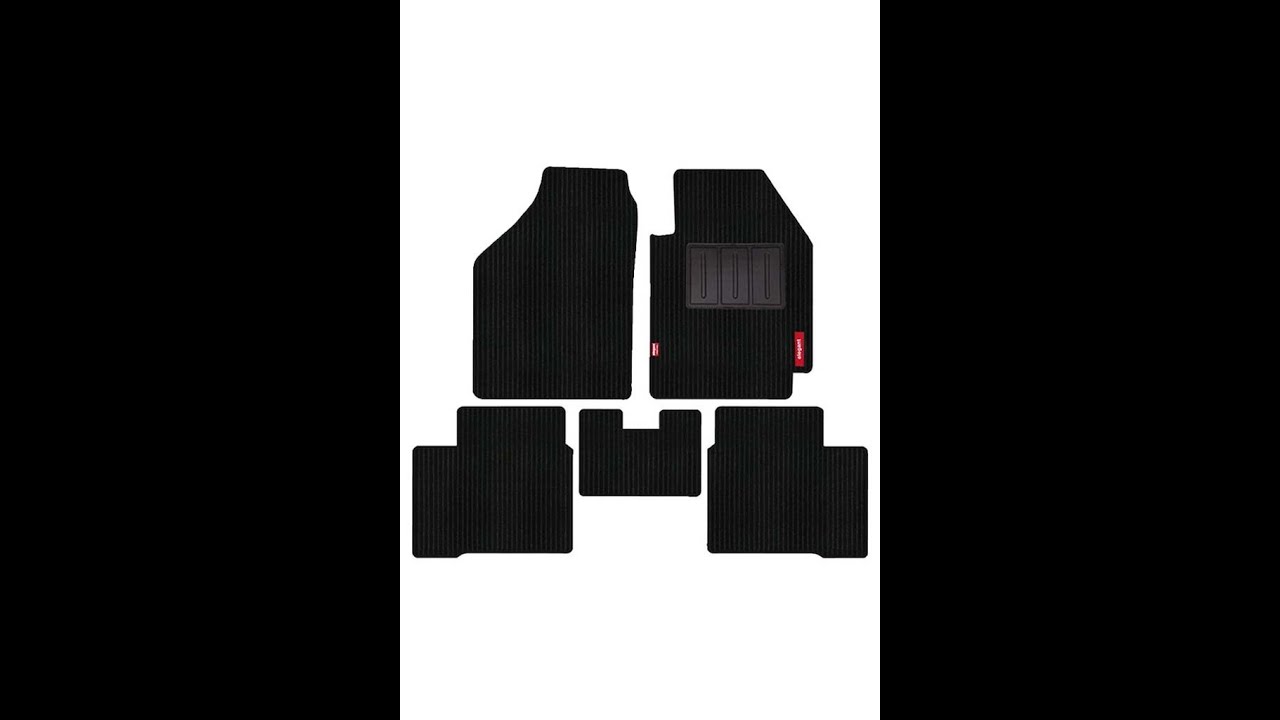 Elegant Cord Carpet Car Floor Mat Black for volkswagen POLO