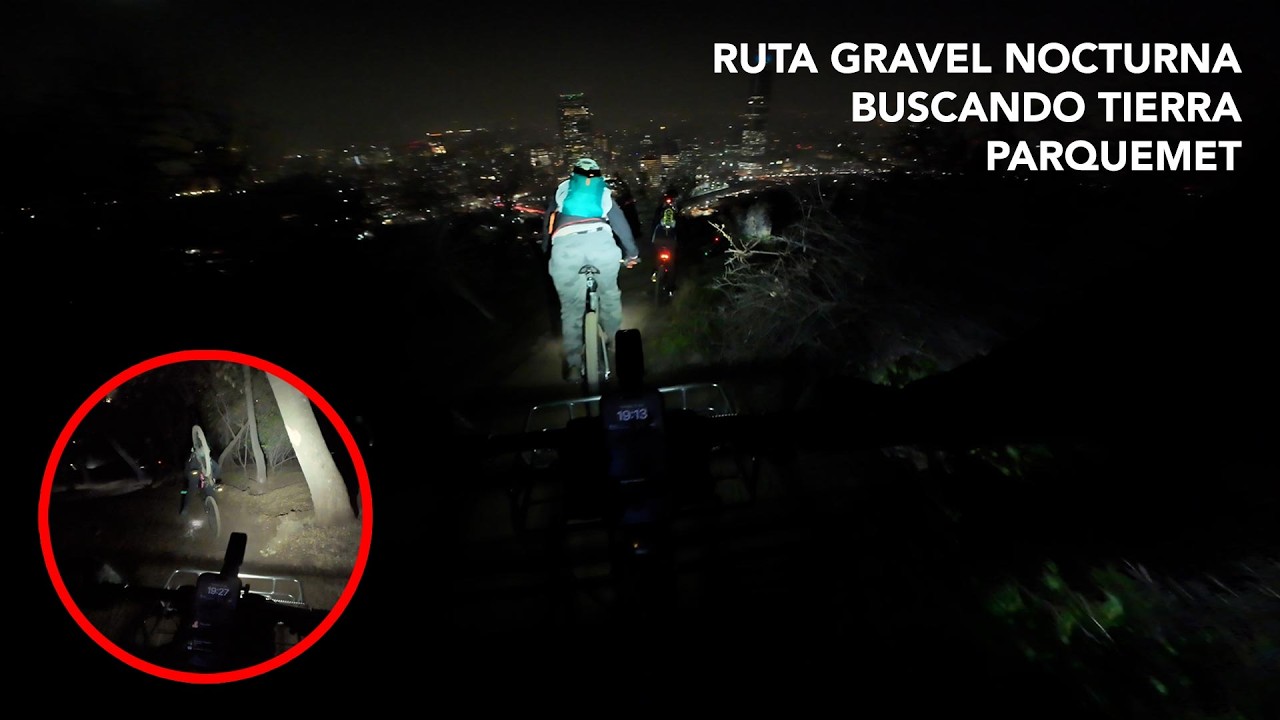 Ruta GRAVEL NOCTURNA en SANTIAGO | Buscando tierra con Satiro Bikes