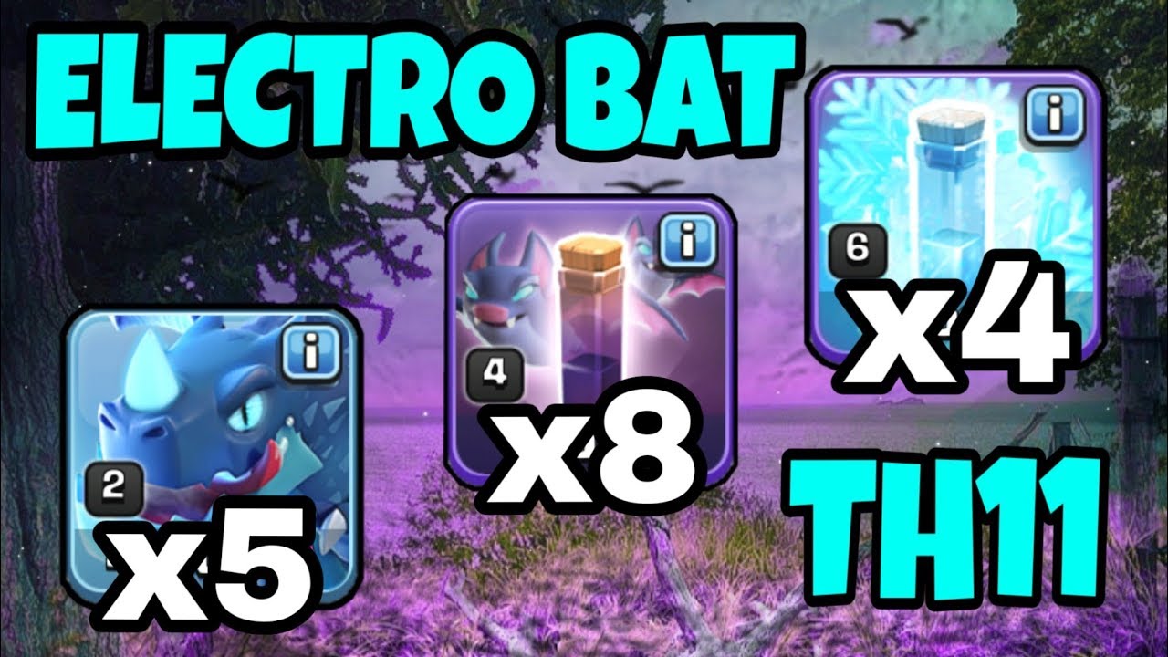 *ELECTRO DRAGON BAT SPELL ATTACK* EDRAG STRATEGY WRECKS TH11! | COC | CLASH OF CLANS