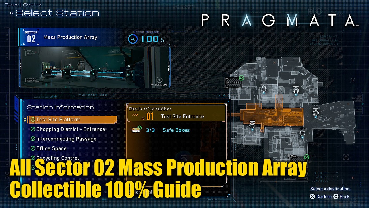 PRAGMATA &bull; All Sector 02 Mass Production Array Collectible (100% Completion Guide)