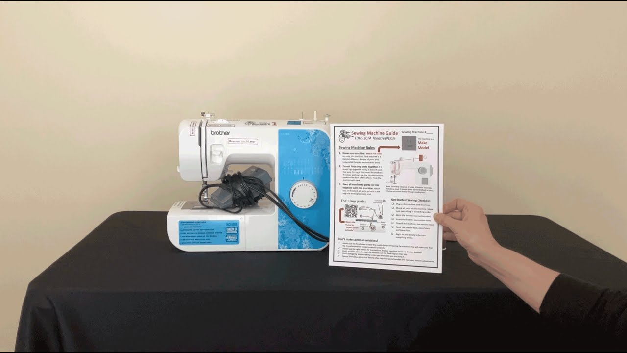TDHS SCFA Sewing Machine Tutorial: Machine#1
