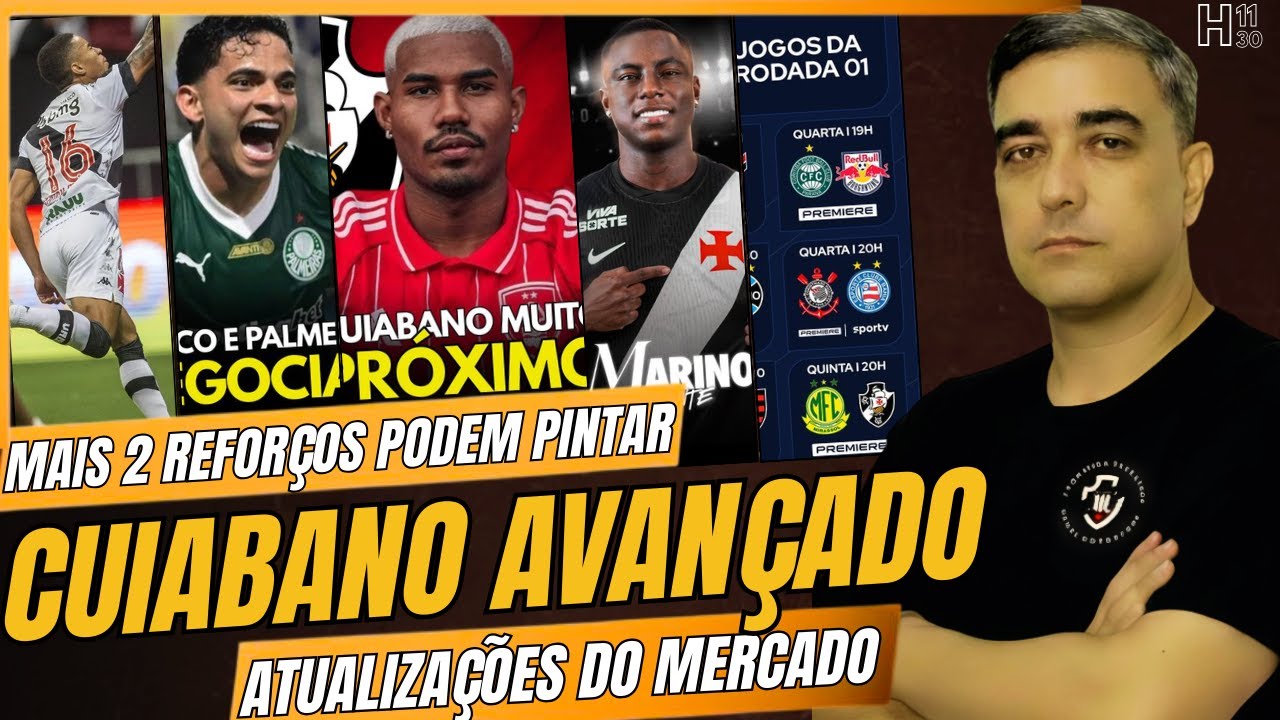 VASCO AVANÇA POR CUIABANO E BRUNO RODRIGUES - MARINO ANUNCIADO - ERICK MARCUS DE VOLTA? E+
