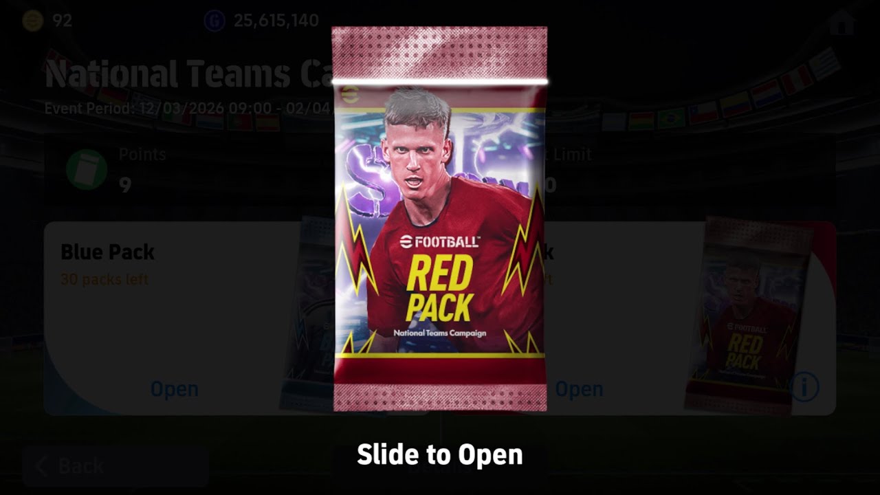 RED PACK X10 PACK OPENING!! 😱😱 EFOOTBALL 2026 MOBILE