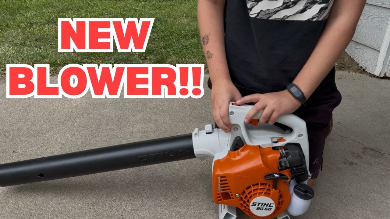 Starting my NEW Stihl BG50 Blower