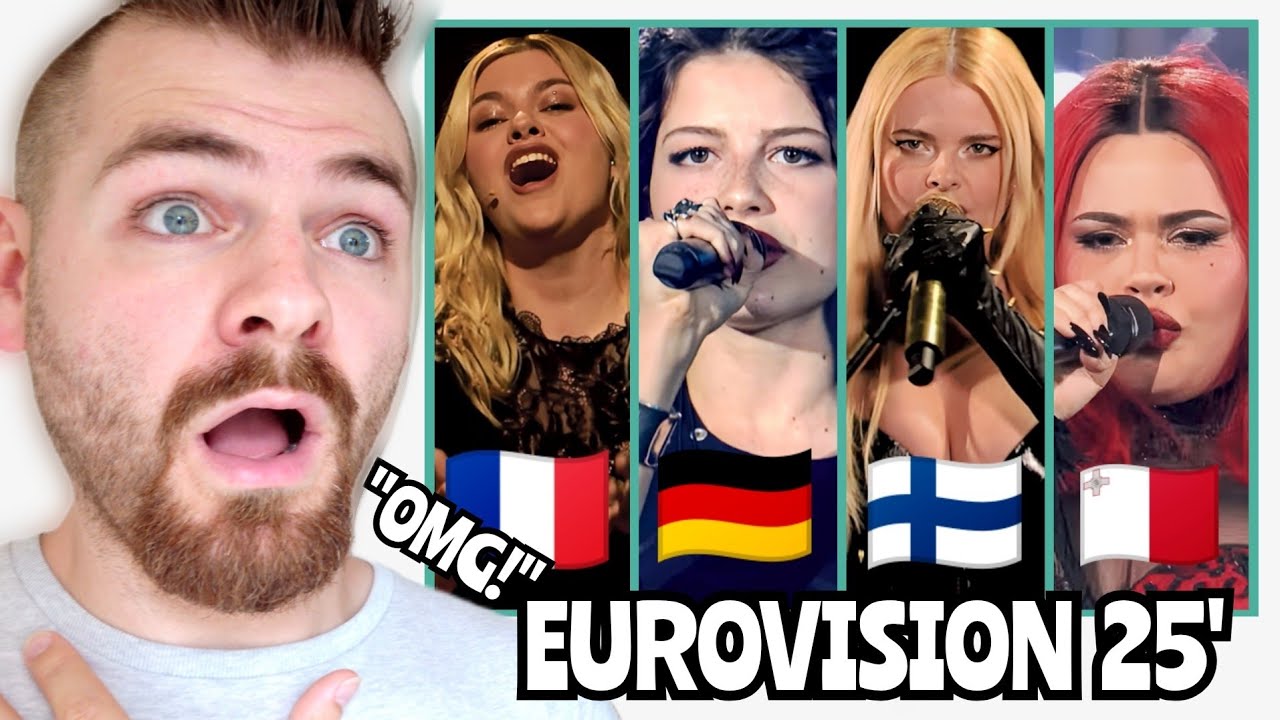 Germany 🇩🇪 & France 🇫🇷 & Malta 🇲🇹 & Finland 🇫🇮 LIVE | Second Semi-Final | Eurovision 2025 | REACTION