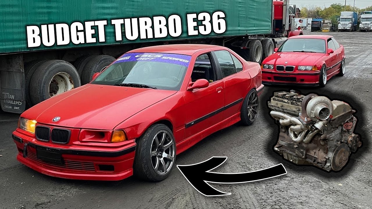 Турбонаддув бюджетного дрифт-кара E36 — нераспечатанный M52!