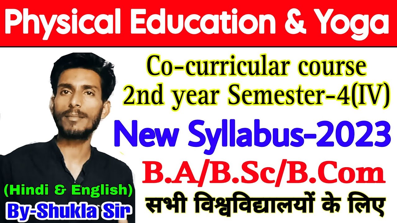 🔴Live| physical education and yoga Co-curricular coarse-2023 | BA/B.Sc/B.Com 2nd year semester-4(IV)