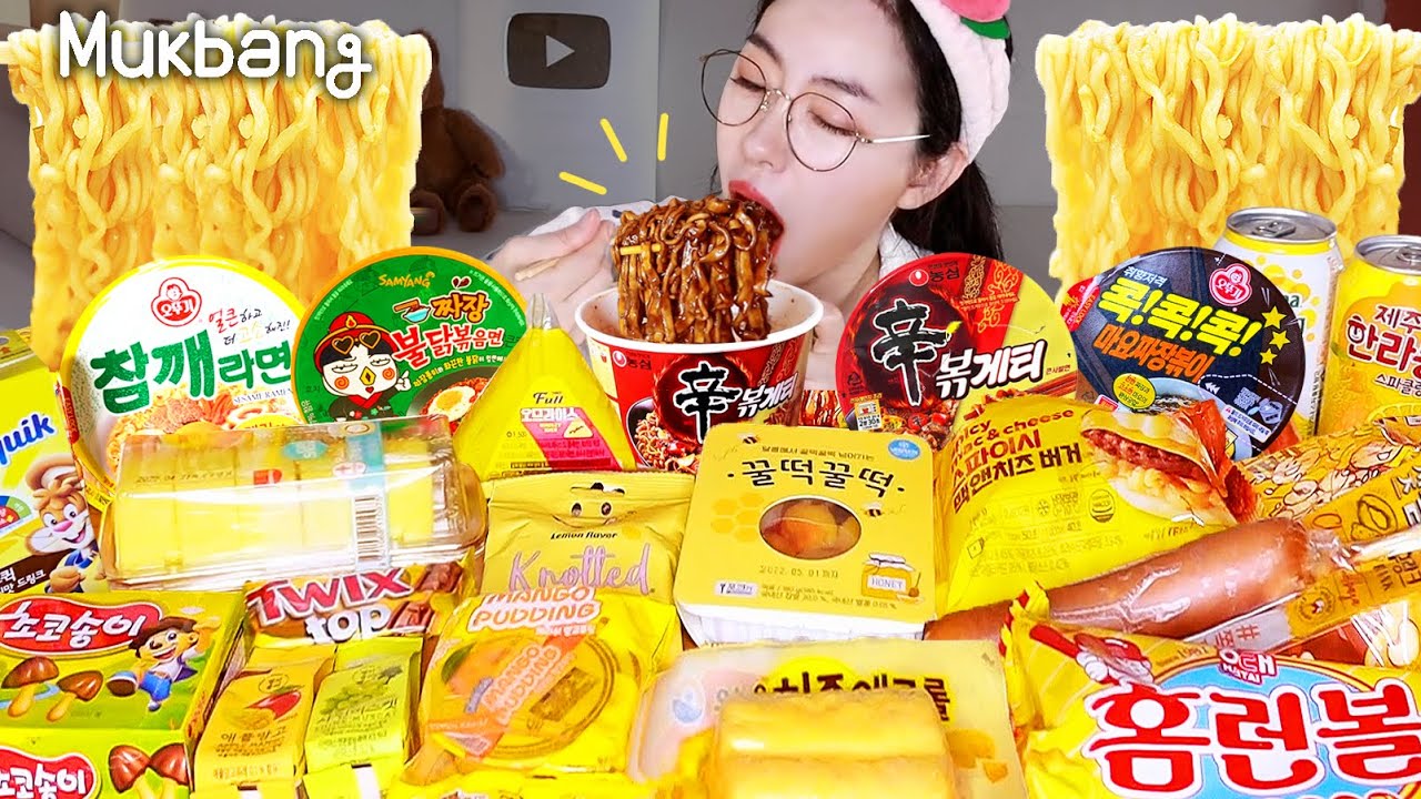ASMR MUKBANGㅣCONVENIENCE СТОР ФУД и ДЕССЕРТㅣФИР NOODLEㅣFRIED CHICKEN И Ттеокбокки Еда