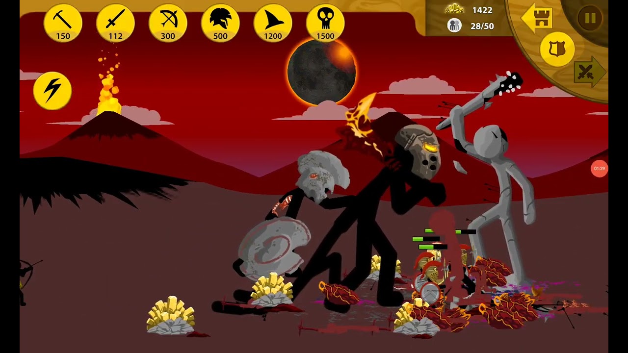 The best way to beat the final boss in Stick War legacy (may need some spells)