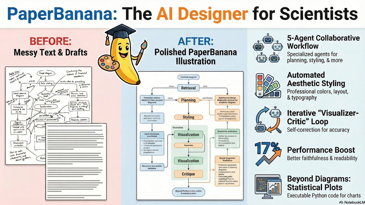 PaperBanana: Автоматизация академических иллюстраций для специалистов по искусственному интеллекту.