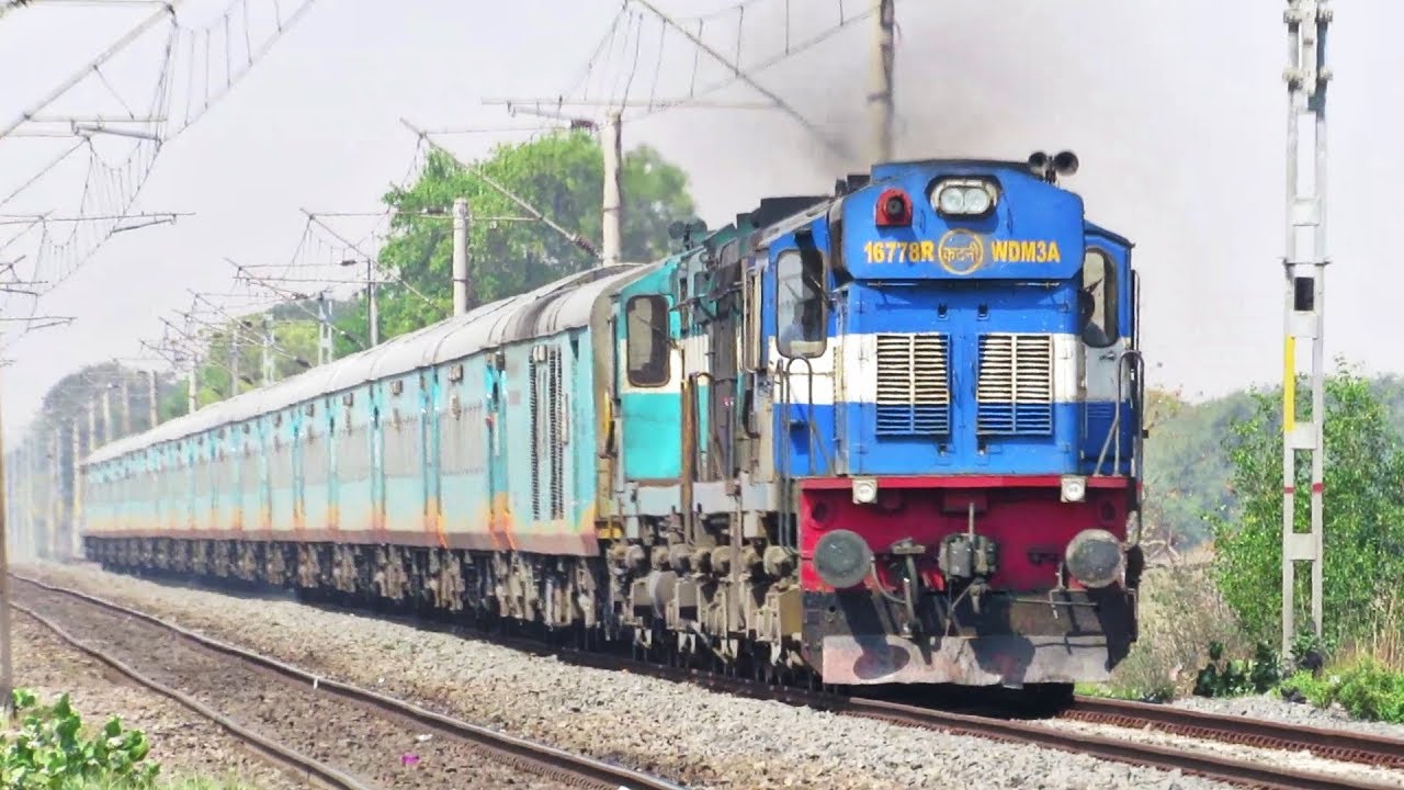 WAP5 - NORTH EAST Crossing ALCo TWINS - HUMSAFAR !!