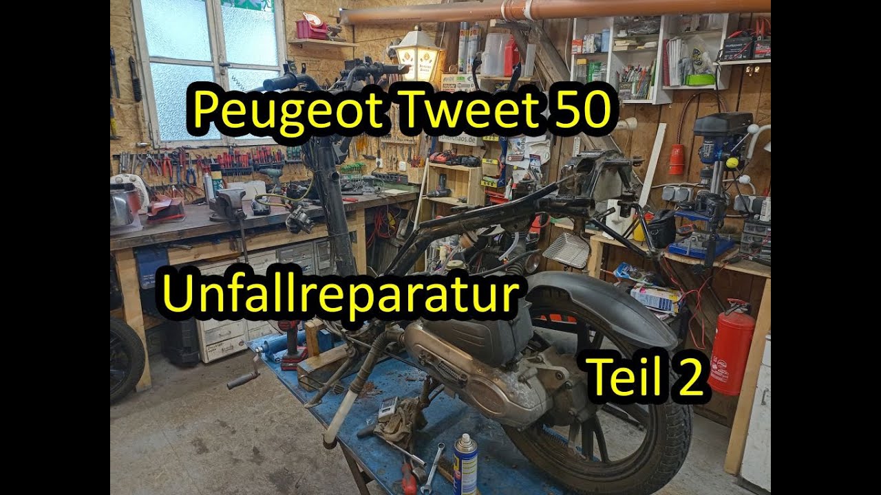 Peugeot Tweet 50 | Unfallinstandsetzung Teil 2 | Reparaturen, Verbesserungen und Rostschutz
