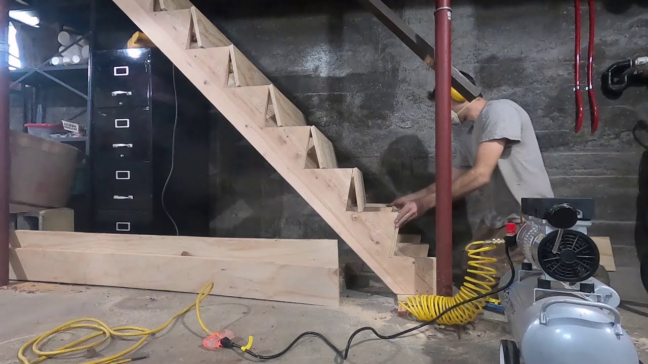 Carpentry Job: Replacing Basement Stairs
