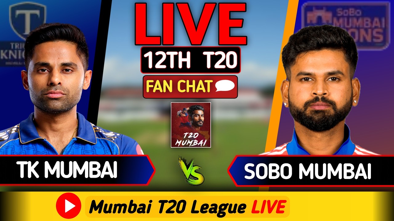 Triumph Knights Mumbai vs SoBo Mumbai Falcons | TKMNE vs SBMF Live Commentary | Mumbai T20  Live