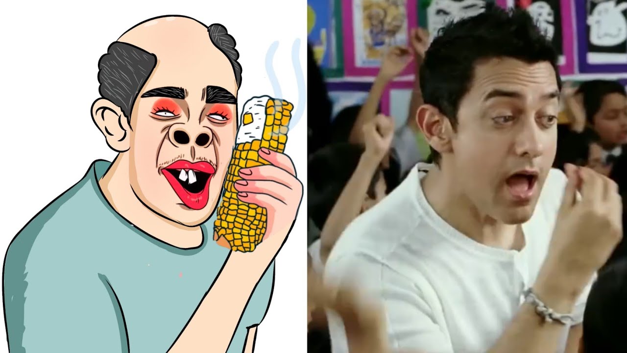Bum Bum Bole ( Full Song )  Drawing Meme 🤣| Taare Zameen  Par | Aamir Khan Drawing Meme