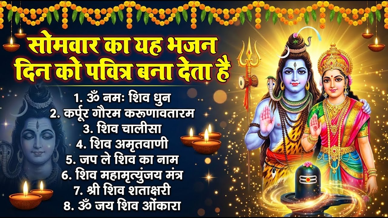 सोमवार शिव भजन 🙏: Somvar Special Shiv Bhajan | Shiva Devotional Songs In Hindi | Hindu Mantras