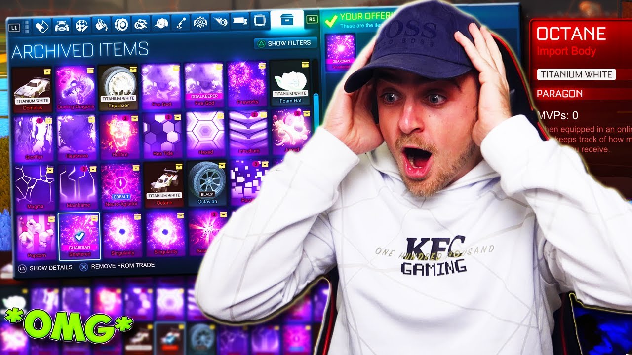 Blind Trading With The MOST STACKED Inventory I've Had in Rocket League! | 450k Subscriber Special!