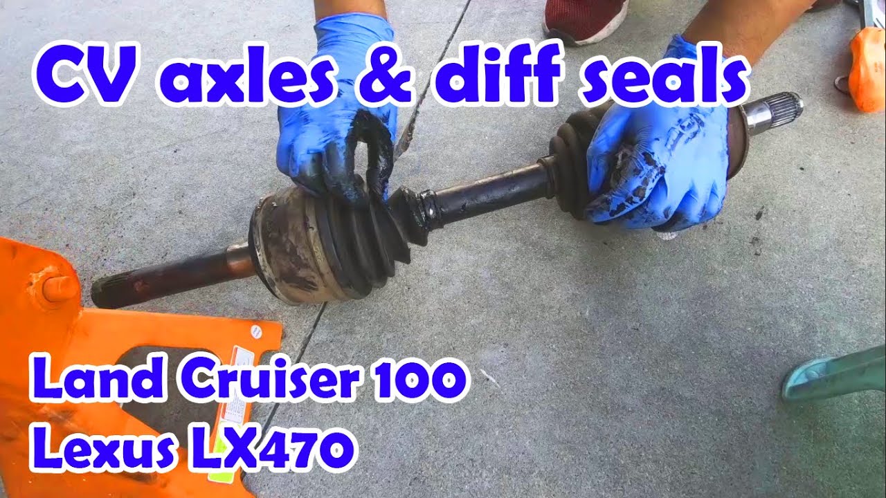 Замена мостов CV, сальников переднего дифференциала и масла в дифференциале на Land Cruiser 100 L...
