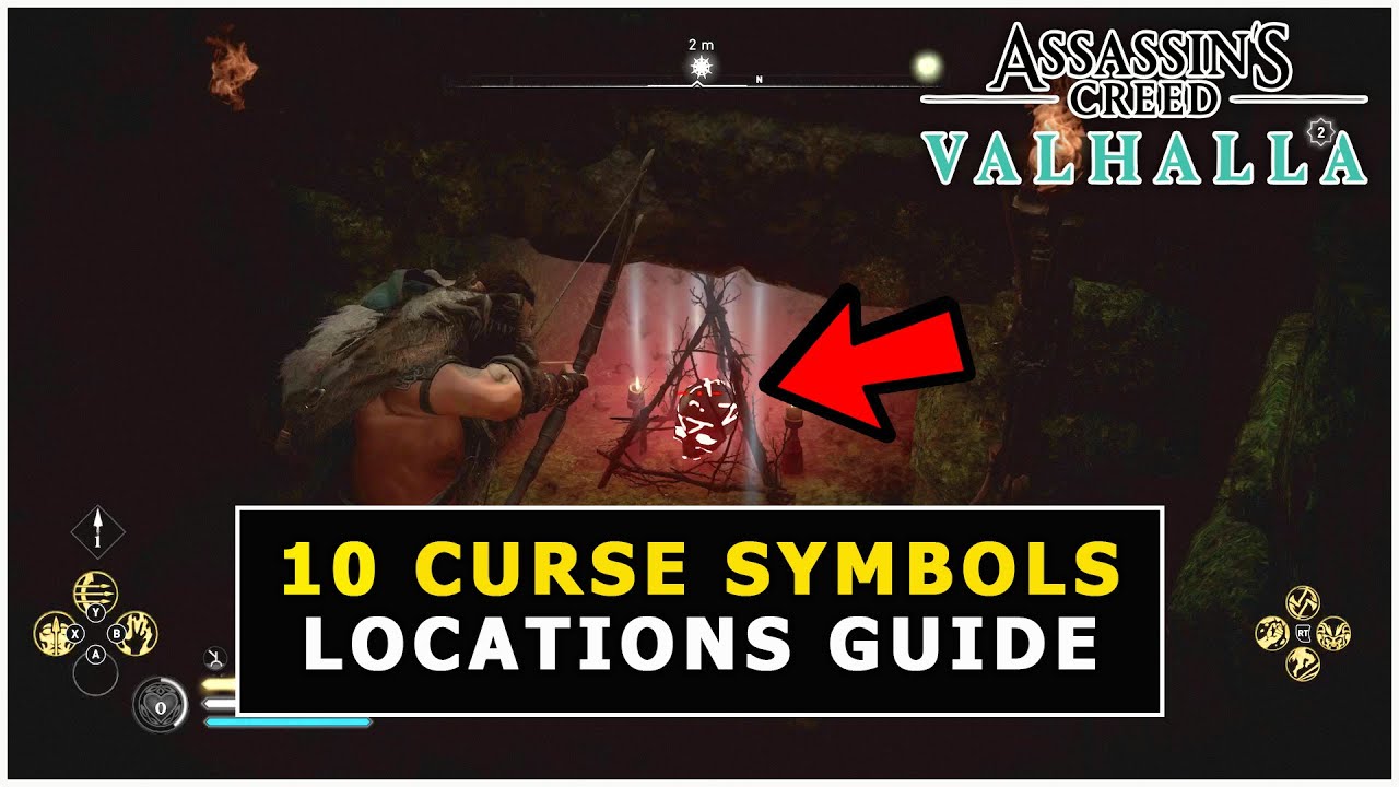 Assassins Creed Valhalla - Dreamcatcher - Destroy 10 Curse Symbols Guide
