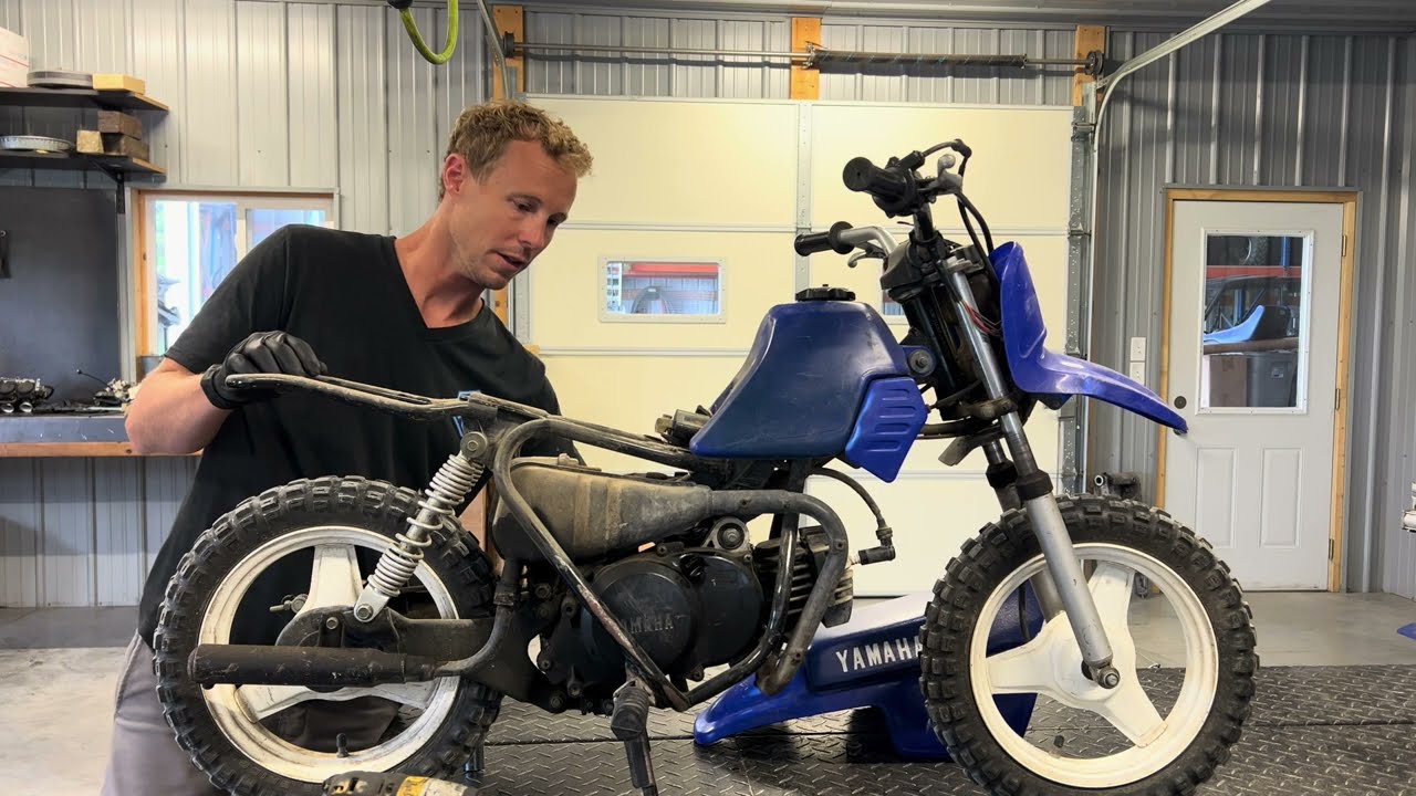 Детский мотоцикл Yamaha PW50, очистка карбюратора, ремонт карбюратора