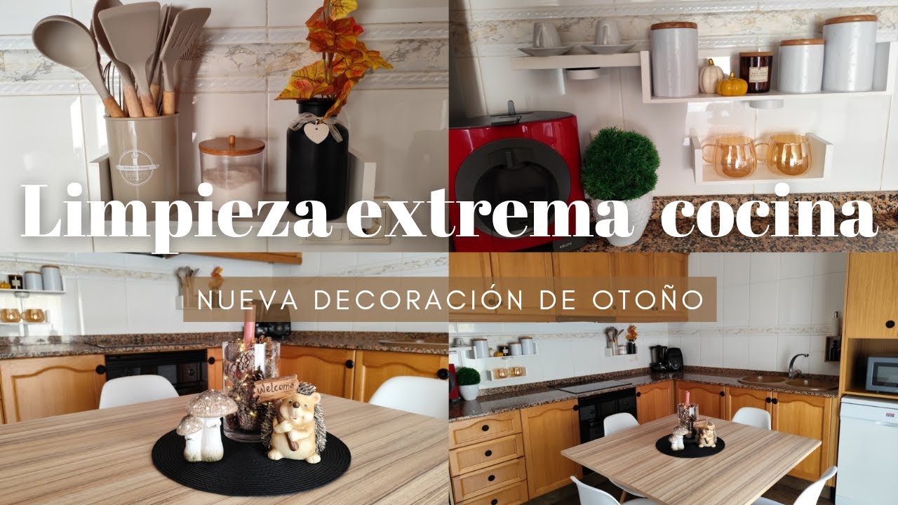 LIMPIEZA EXTREMA DE LA COCINA+NUEVA ESTACION DE CAFE Y DECORACION DE OTOÑO.#otoño