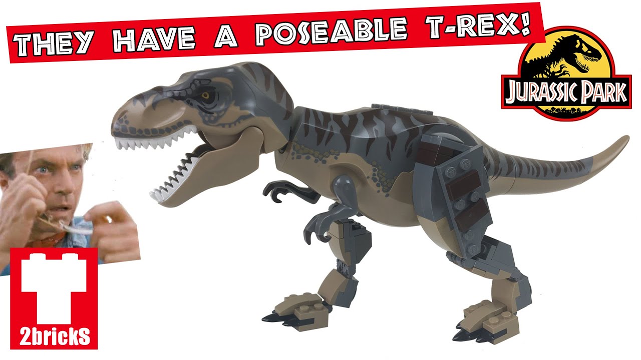 T-Rex Big-Fig Now With Pose-able Legs! 2bricks MOC