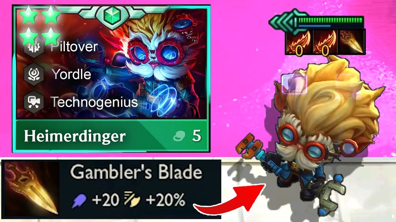 4 Star Heimerdinger ⭐⭐⭐⭐ ft. Gambler's Blade...BRRRRRR!!!