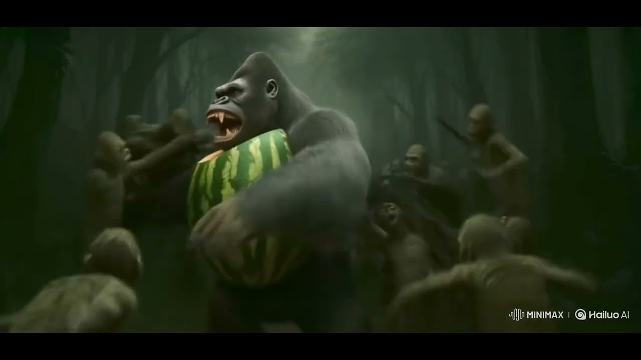 Brainrot zombie fanmade gorillo watermelondrillo fight with zombie monkeys