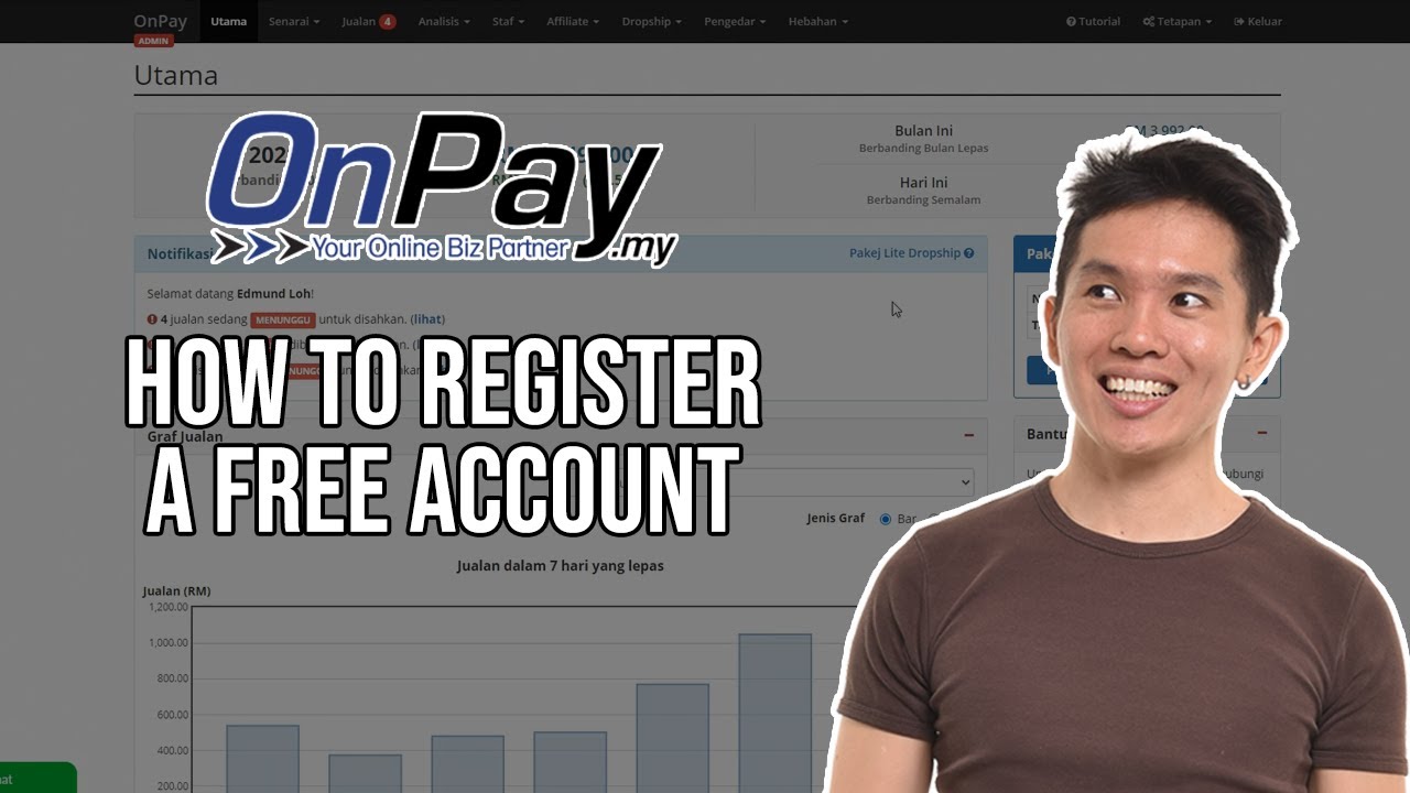 Onpay - How To Register A FREE Account