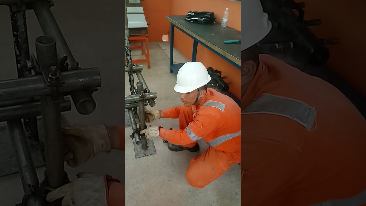 Padrões de montagem de andaimes onshore é offshore.