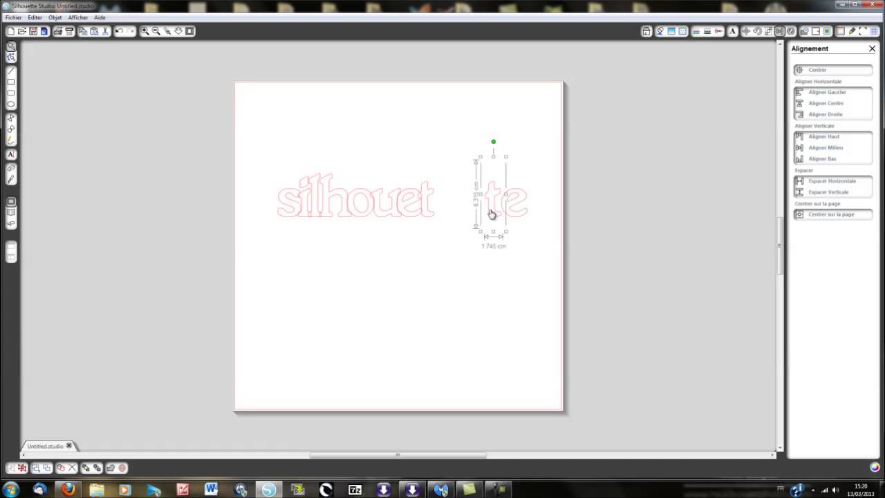Silhouette Caméo - Ecrire avec Silhouette Studio
