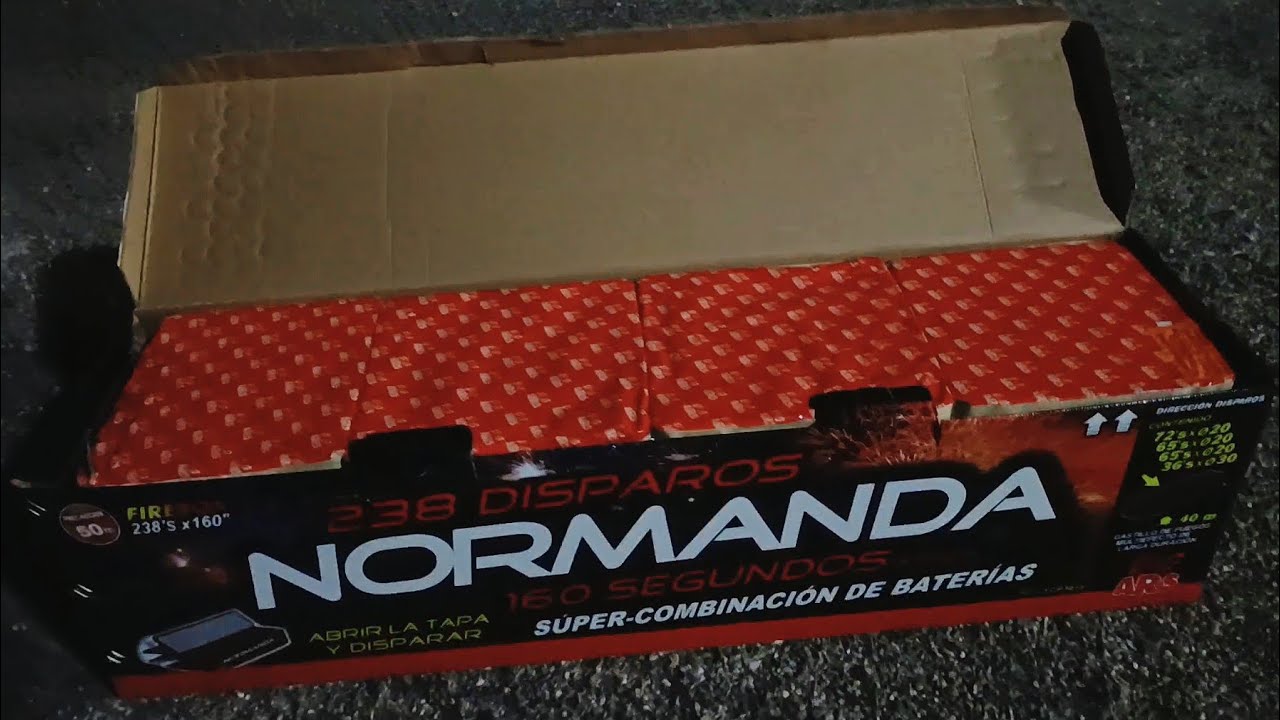 🚀✨ Batería x4 ars 💥Normanda💥 238 disparos 160 segundos. 🎊🎉Especial año nuevo 2026🎊🎉 Primera parte...